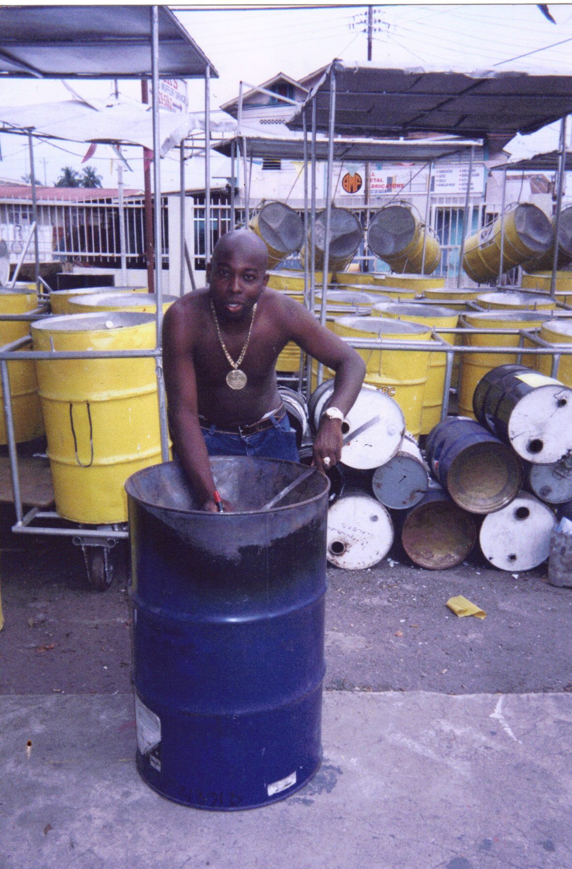 01_Mark in Panyard_Trinidad&Tobago